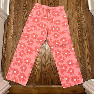 Flower Power Pink Workwear Pants